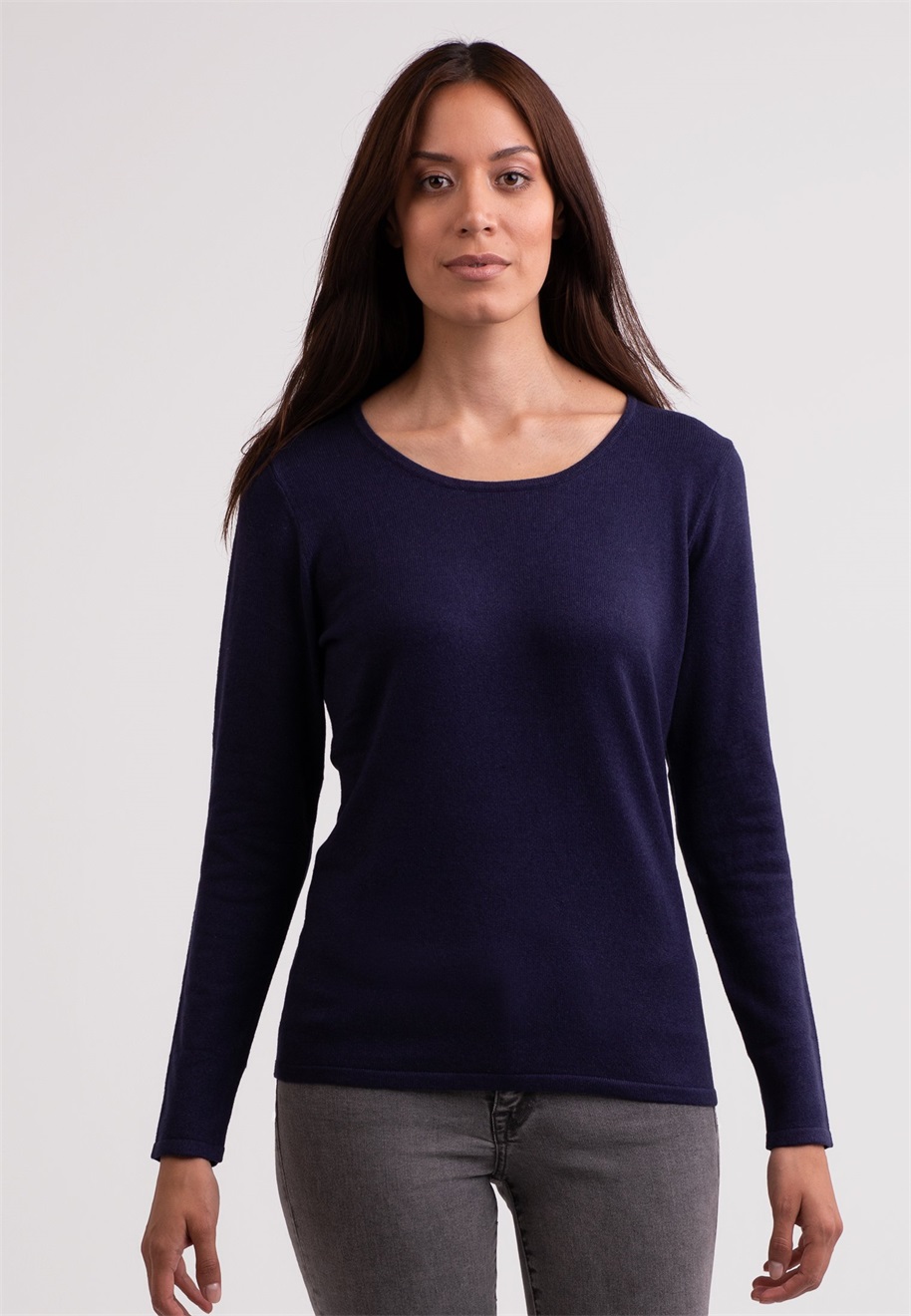 CASH-MERE Strickpullover - marine blau/dunkelblau