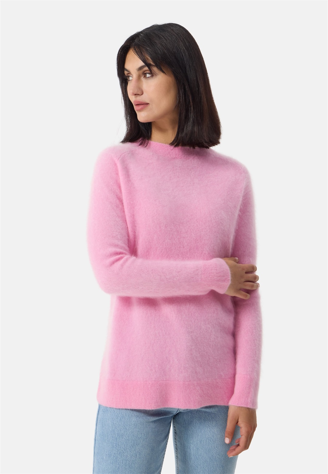 CASH-MERE RUNDHALS - Strickpullover - hell pink/pink