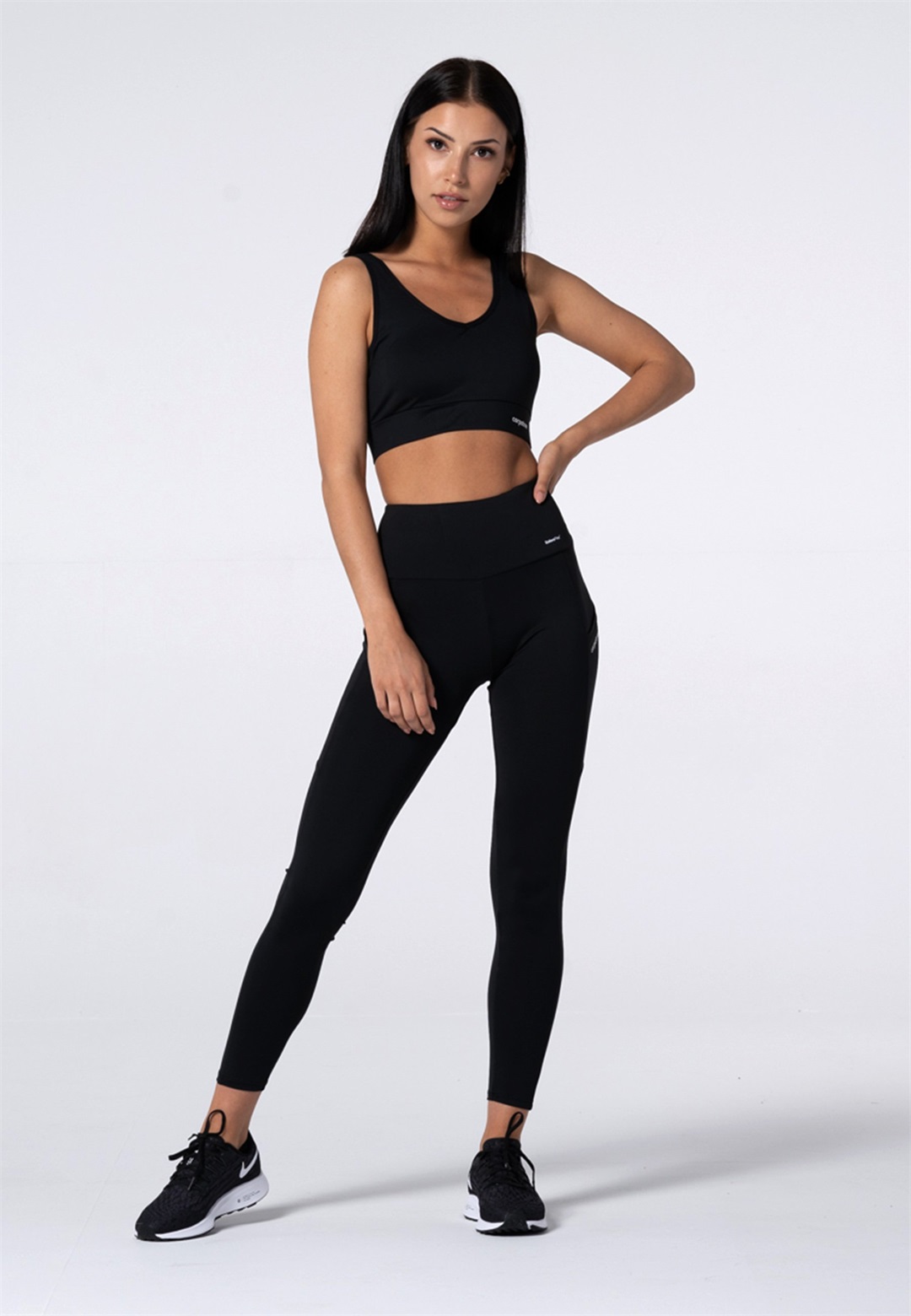 Carpatree LIBRA POCKET - Tights - black/schwarz