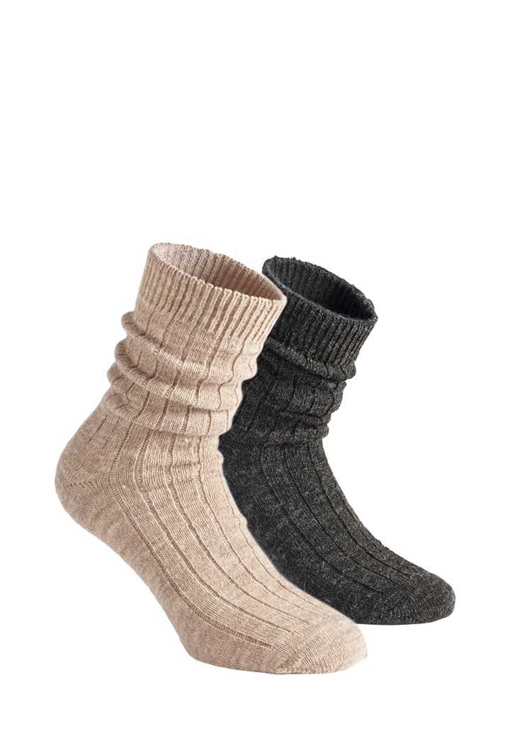 Calzitaly PACK 2 PAIRS - Socken - mix beige/black/beige