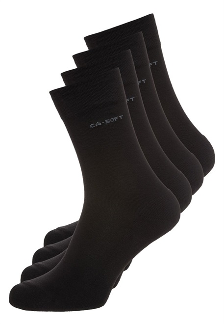 camano ONLINE WALK SOCKS UNISEX 4 PACK - Socken - black/schwarz