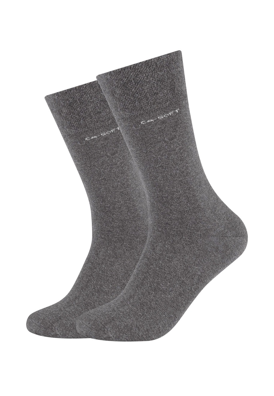 camano CA-SOFT BAMBOO - Socken - dark grey melange/grau