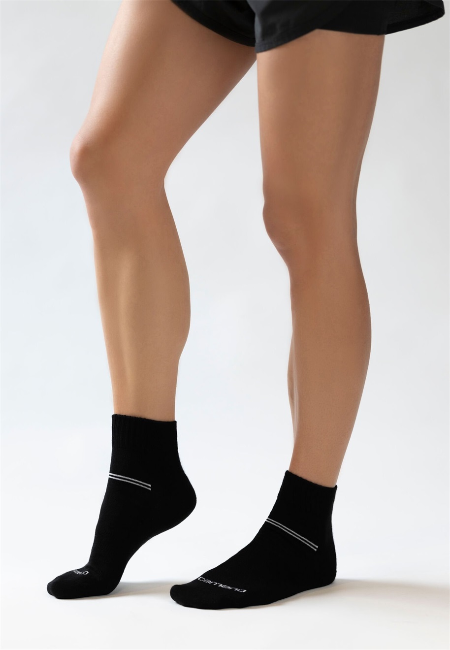 camano VENTILATION QUARTER UNISEX 10 PACK - Socken - black/schwarz