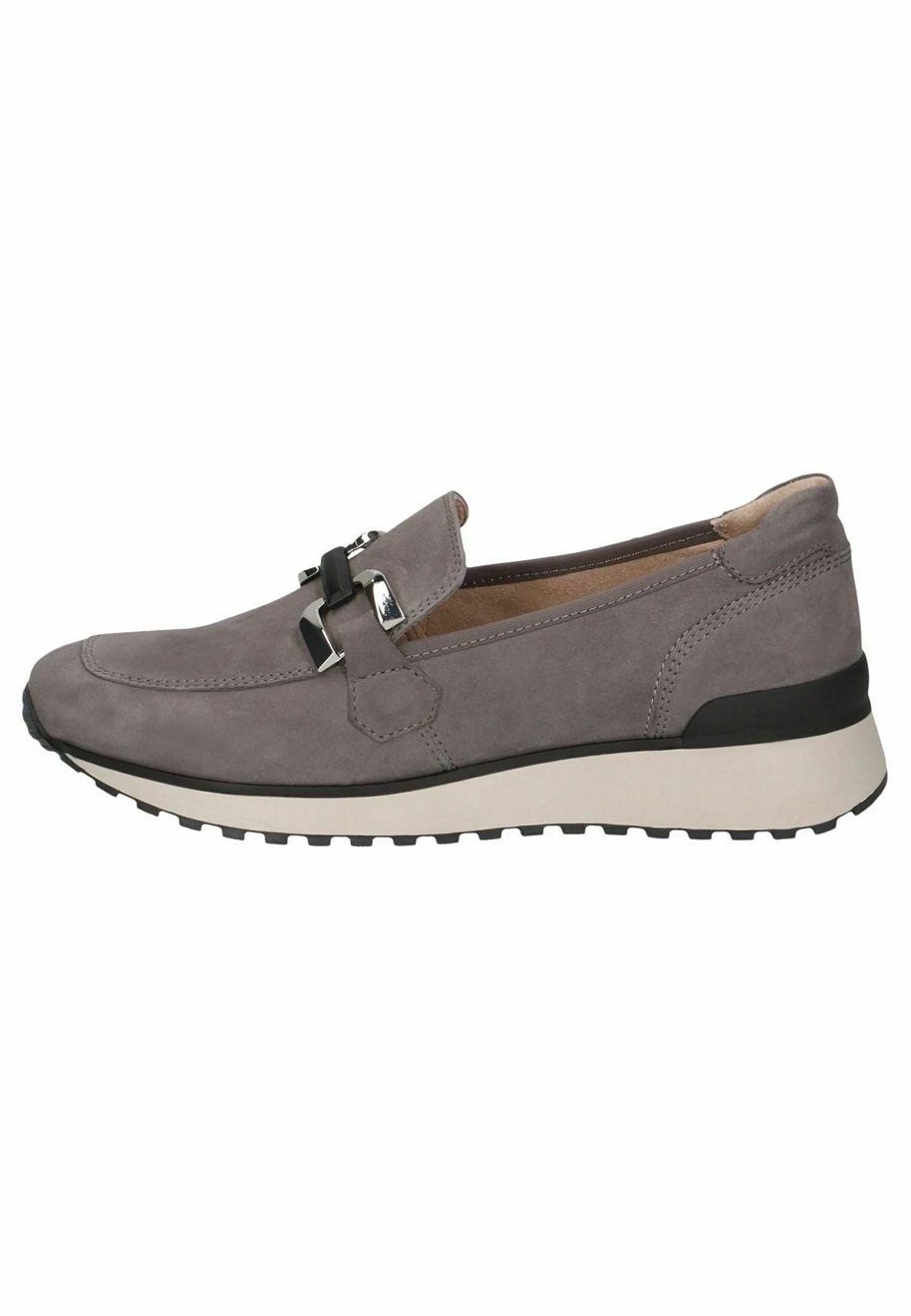Caprice Slipper - stone suede/grau