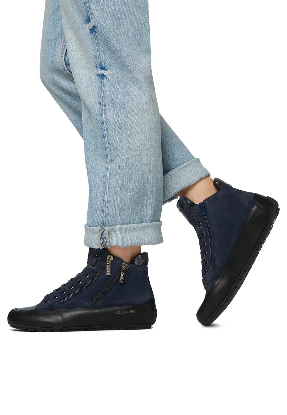 Candice Cooper LUCIA ZIP - Sneaker high - blau/dunkelblau