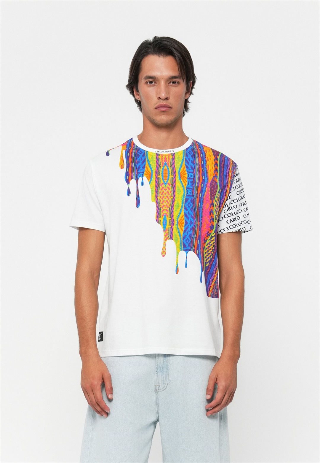 Carlo Colucci UNISEX - T-Shirt print - weiß