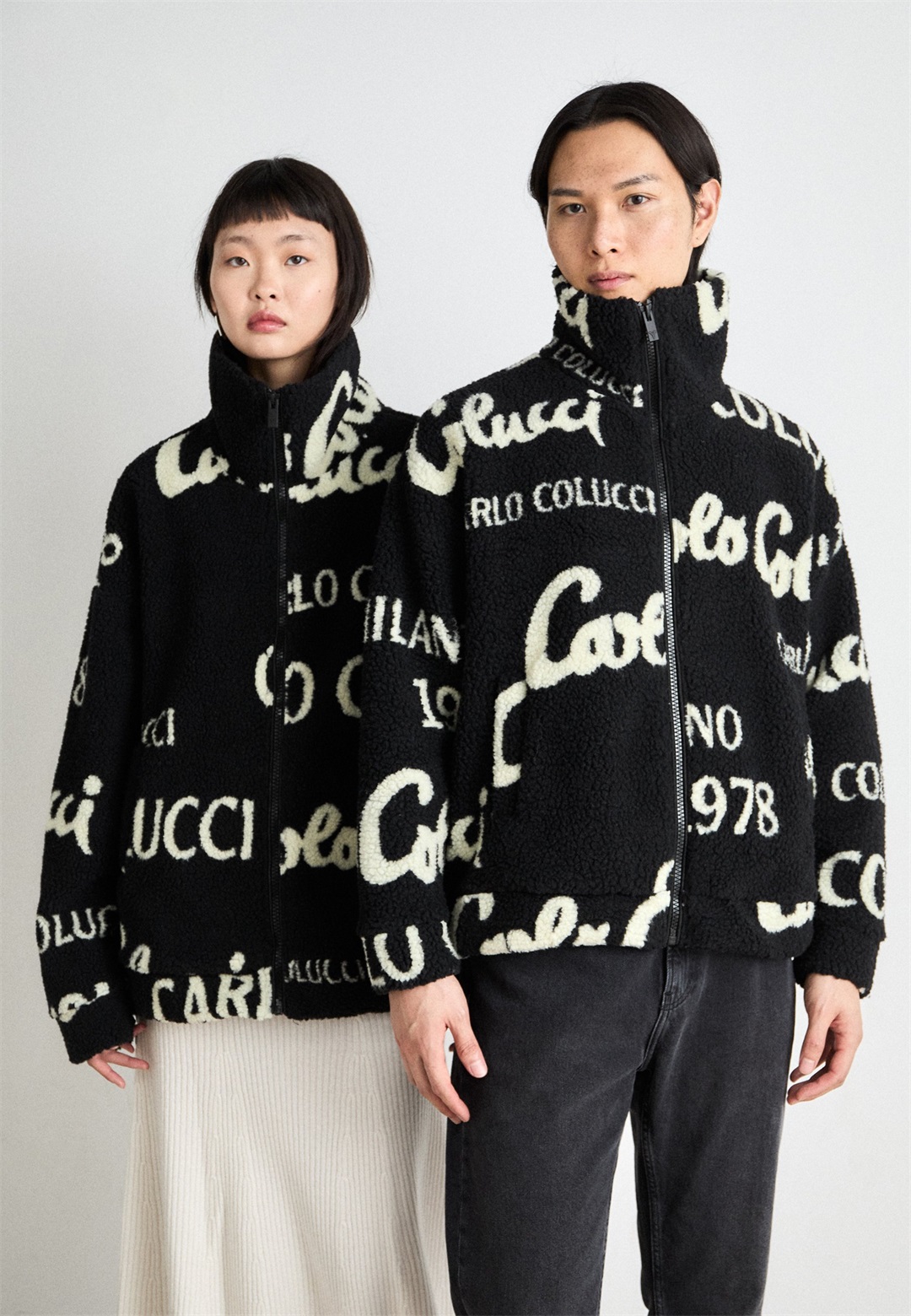 Carlo Colucci UNISEX - Fleecejacke - black/schwarz