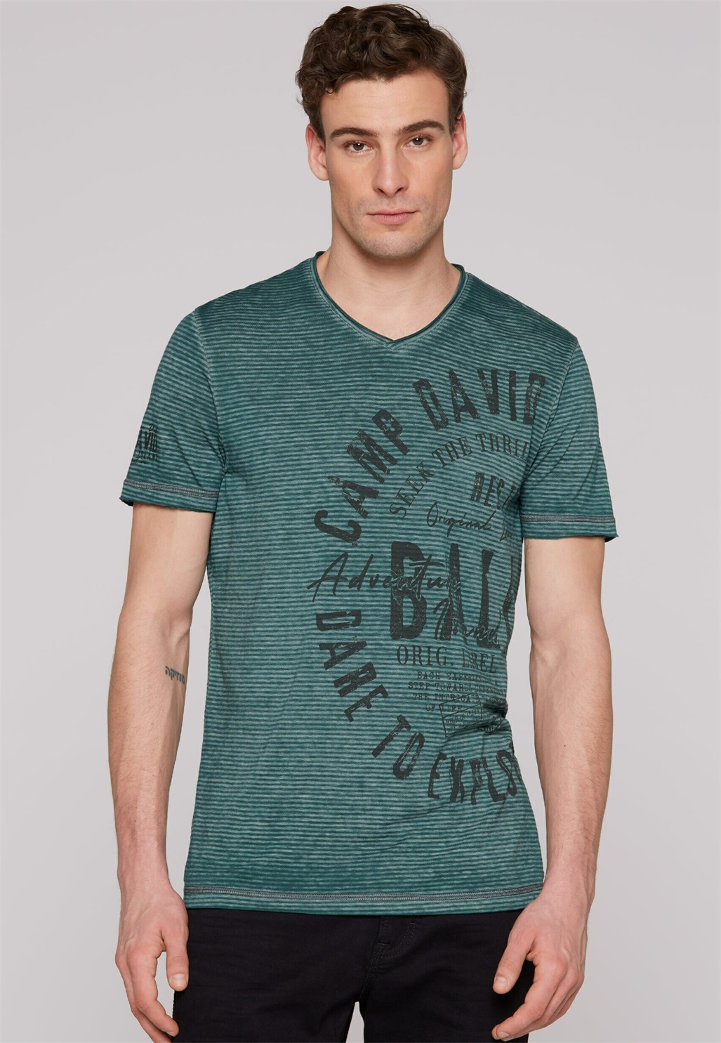 Camp David CAMP DAVID AUSBRENNER - T-Shirt print - evergreen/grün