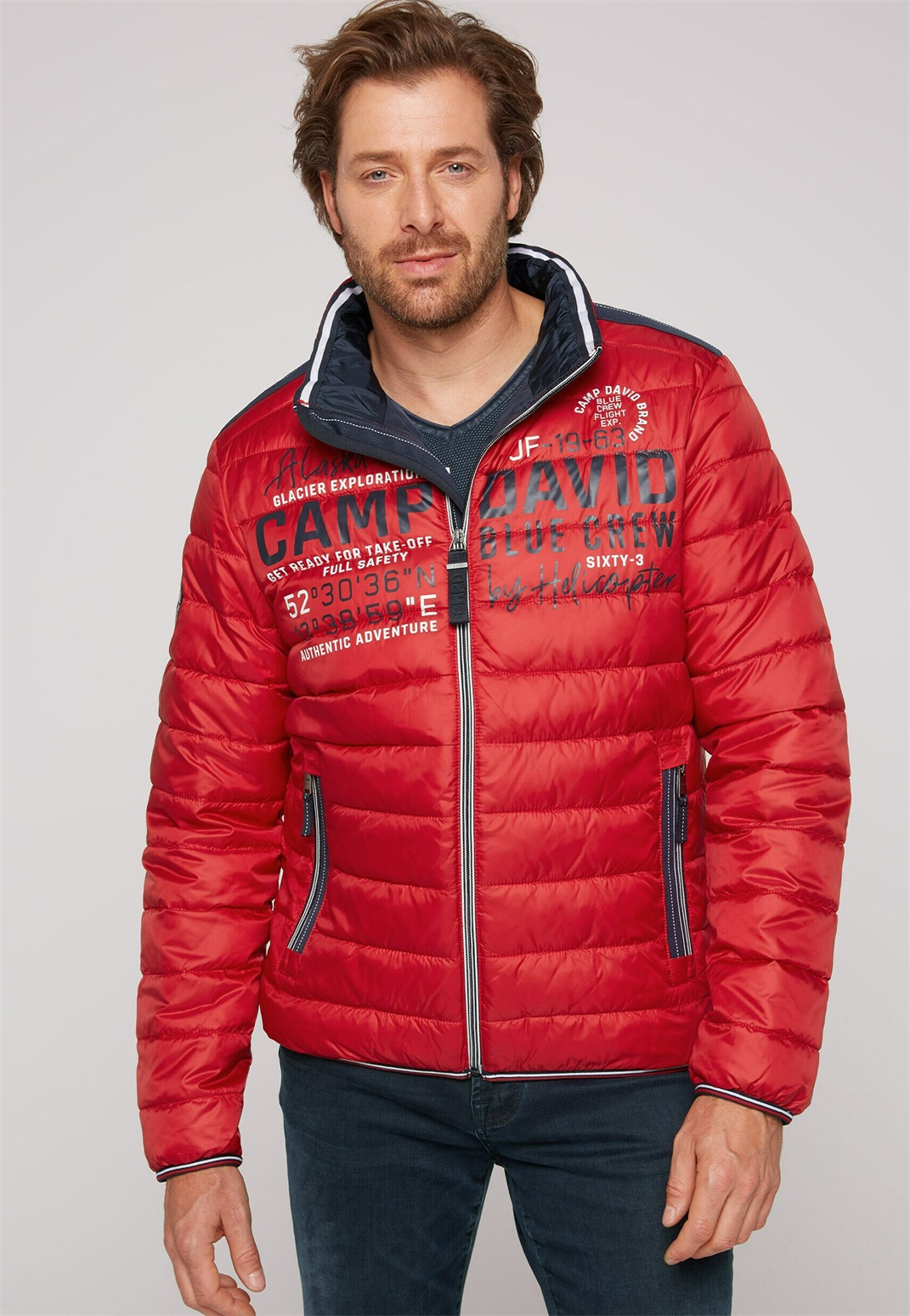 Camp David UND TAPES - Winterjacke - royal red/rot