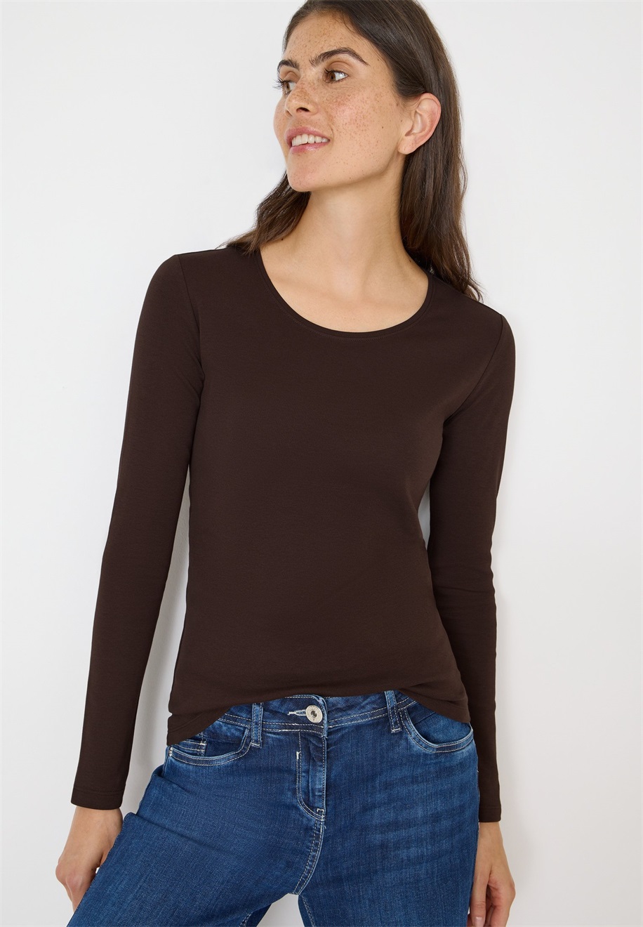 Cecil Langarmshirt - braun