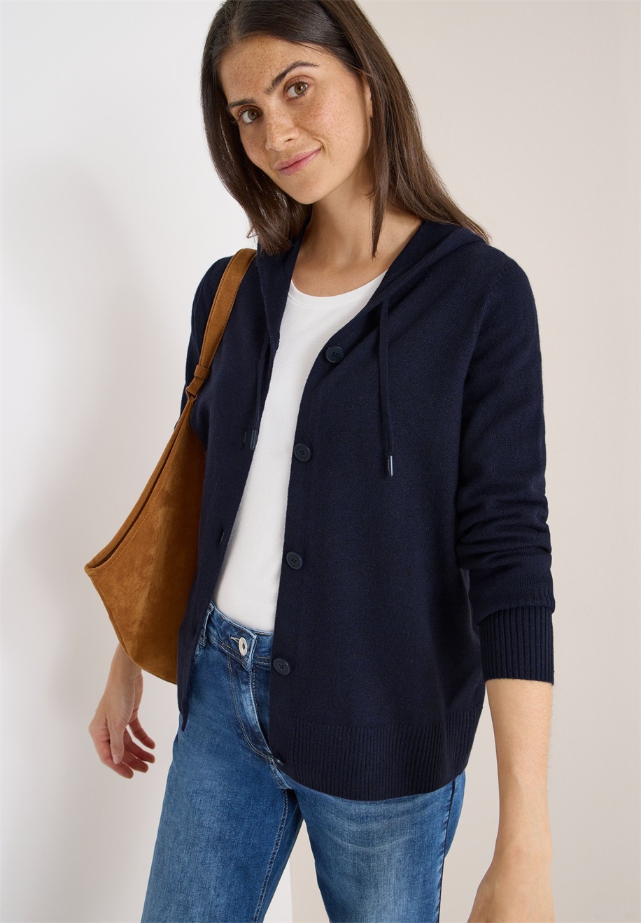 Cecil Strickjacke - blau/dunkelblau