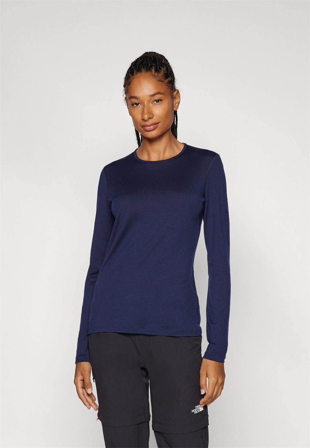 icebreaker LS CREWE - Unterhemd/-shirt - dark blue/dunkelblau