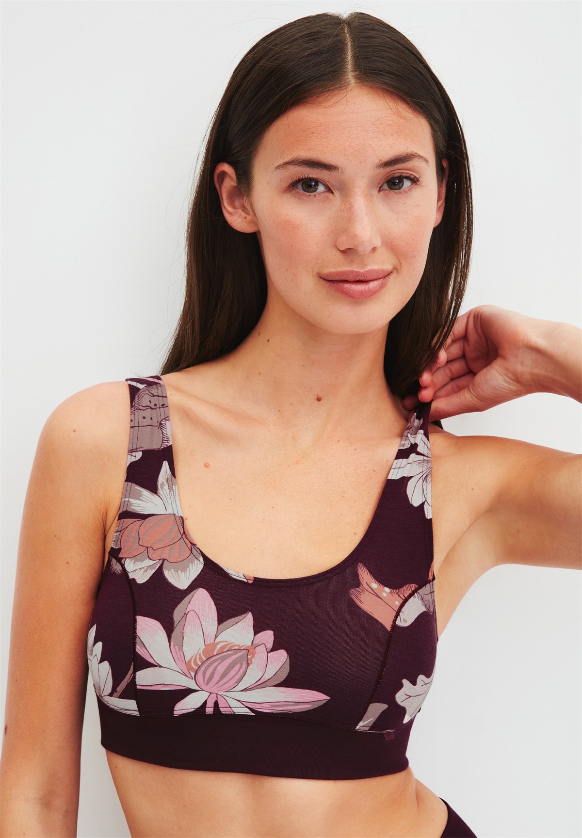 Calida Bustier - black cherry/bordeaux