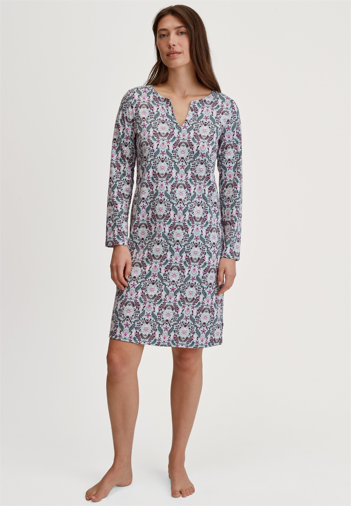 Calida AUTUMN DREAMS - Nachthemd - smoke blue/hellblau