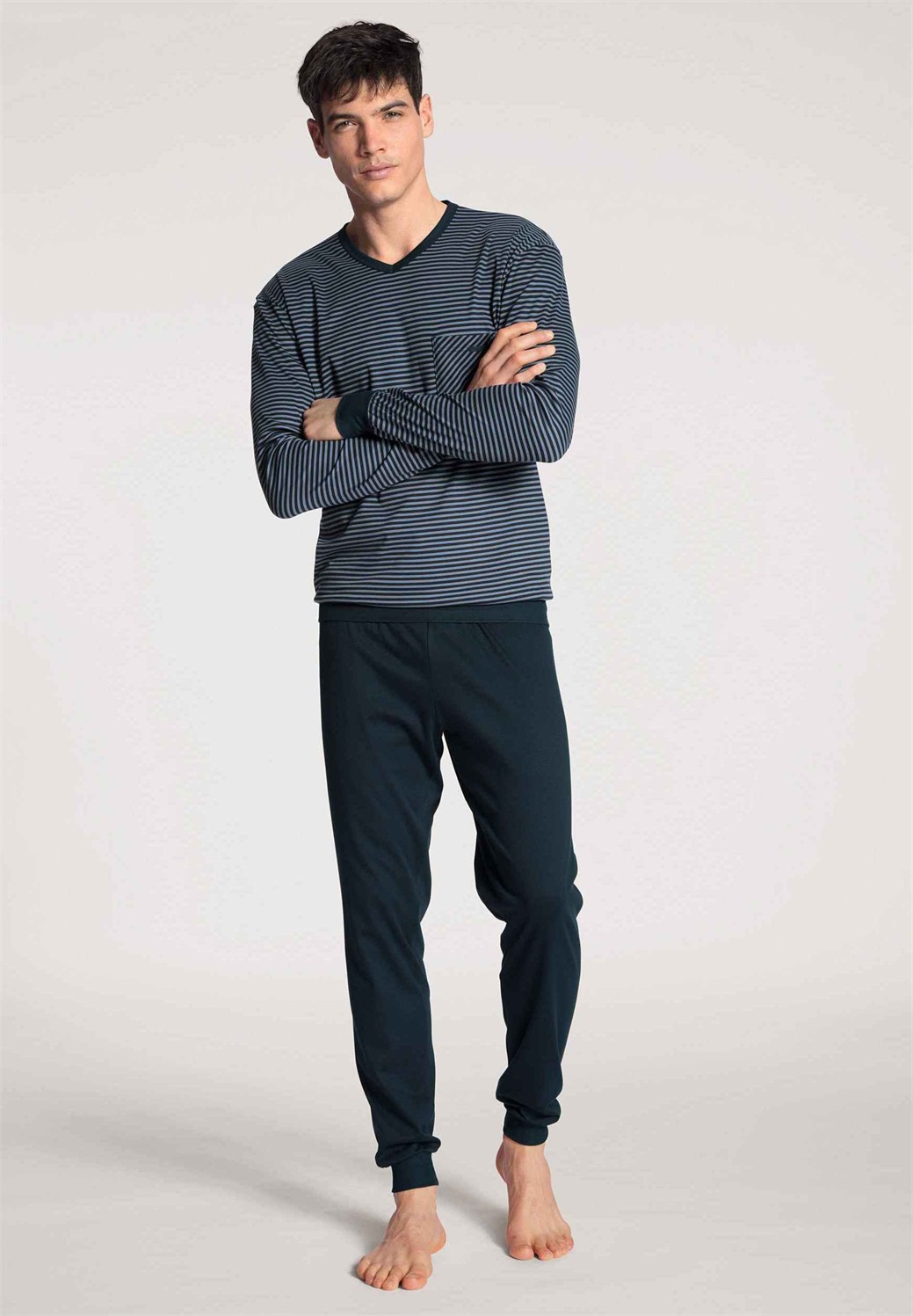 Calida BÜNDCHEN SET - Pyjama - dark sapphire/dunkelblau