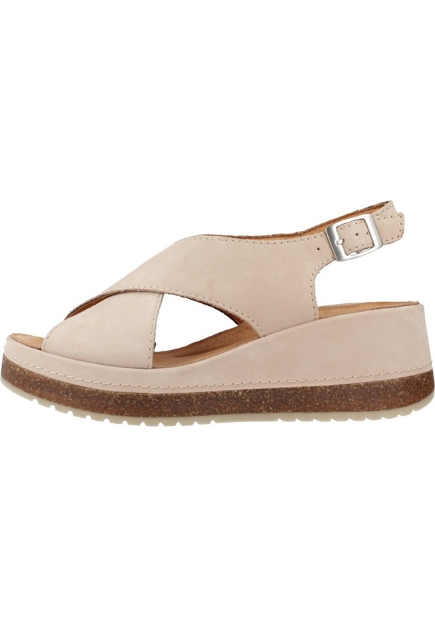 Clarks KASSANDA STEP - Keilsandalette - beige