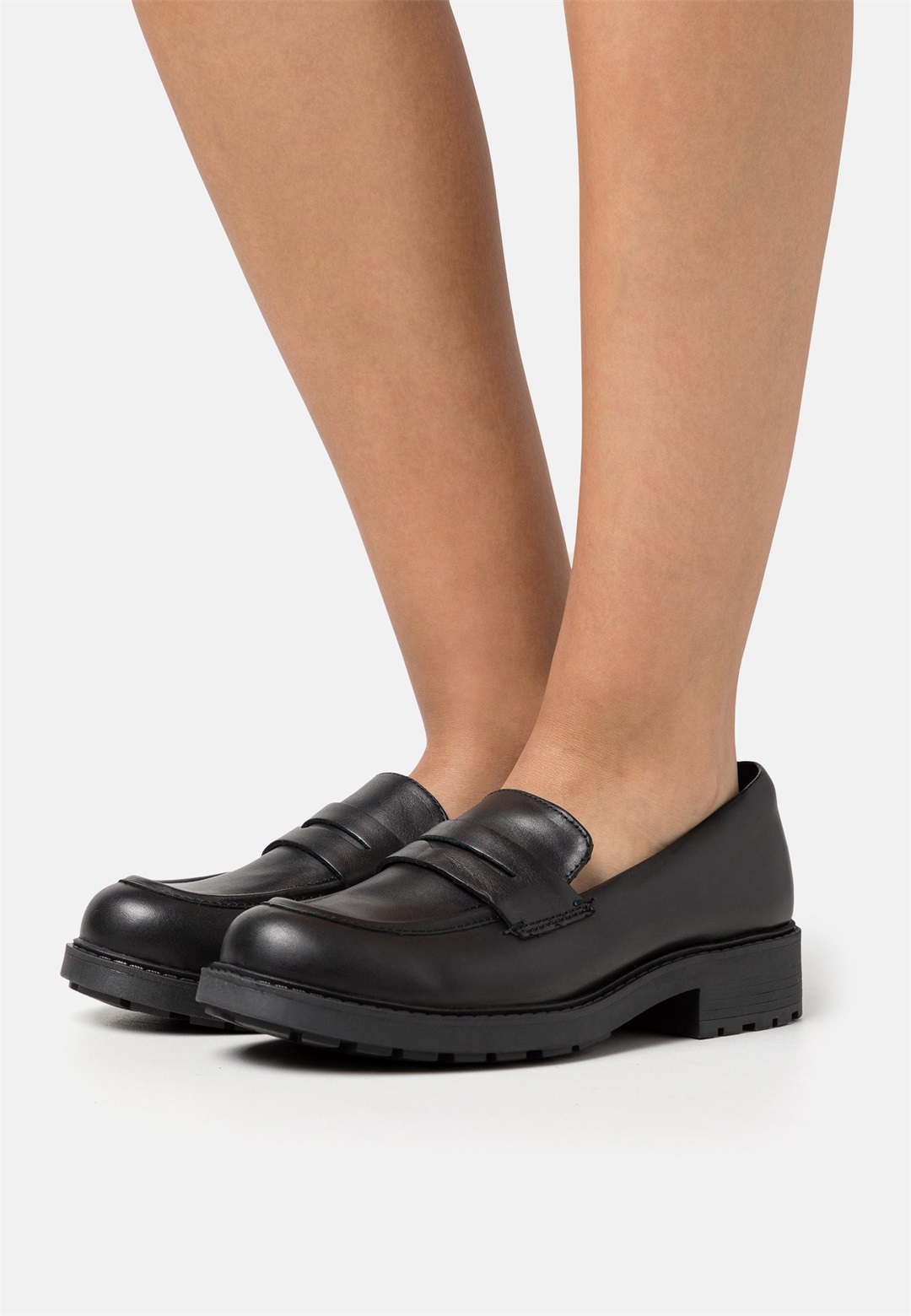 Clarks ORINOCO PENNY - Slipper - black leather/schwarz