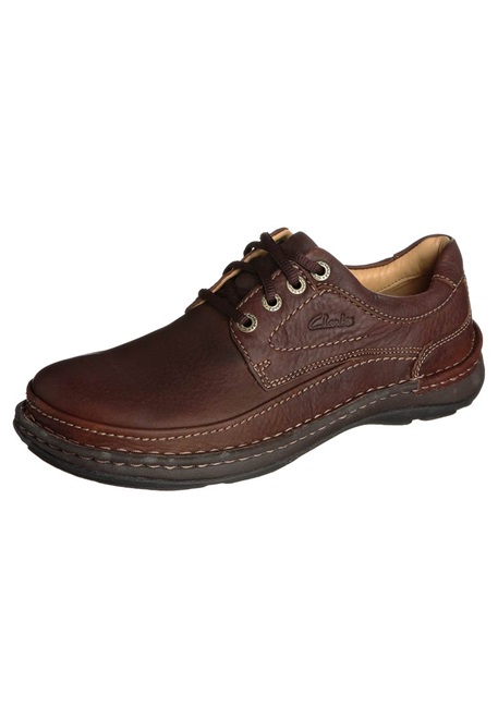 Clarks NATURE THREE - Sportlicher Schnürer - mahagony/cognac