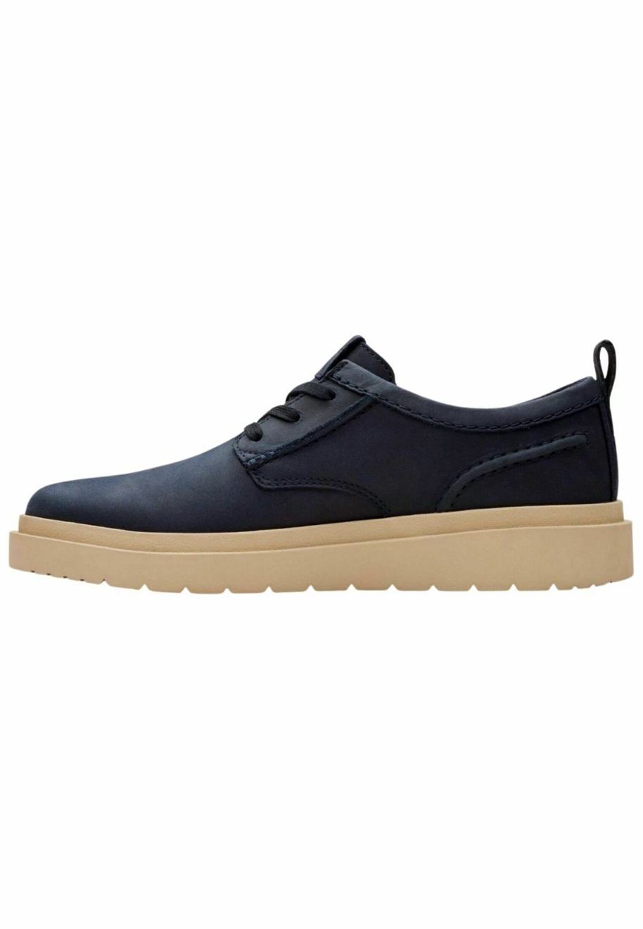 Clarks SNEAKER - Sportlicher Schnürer - navy leather/dunkelblau