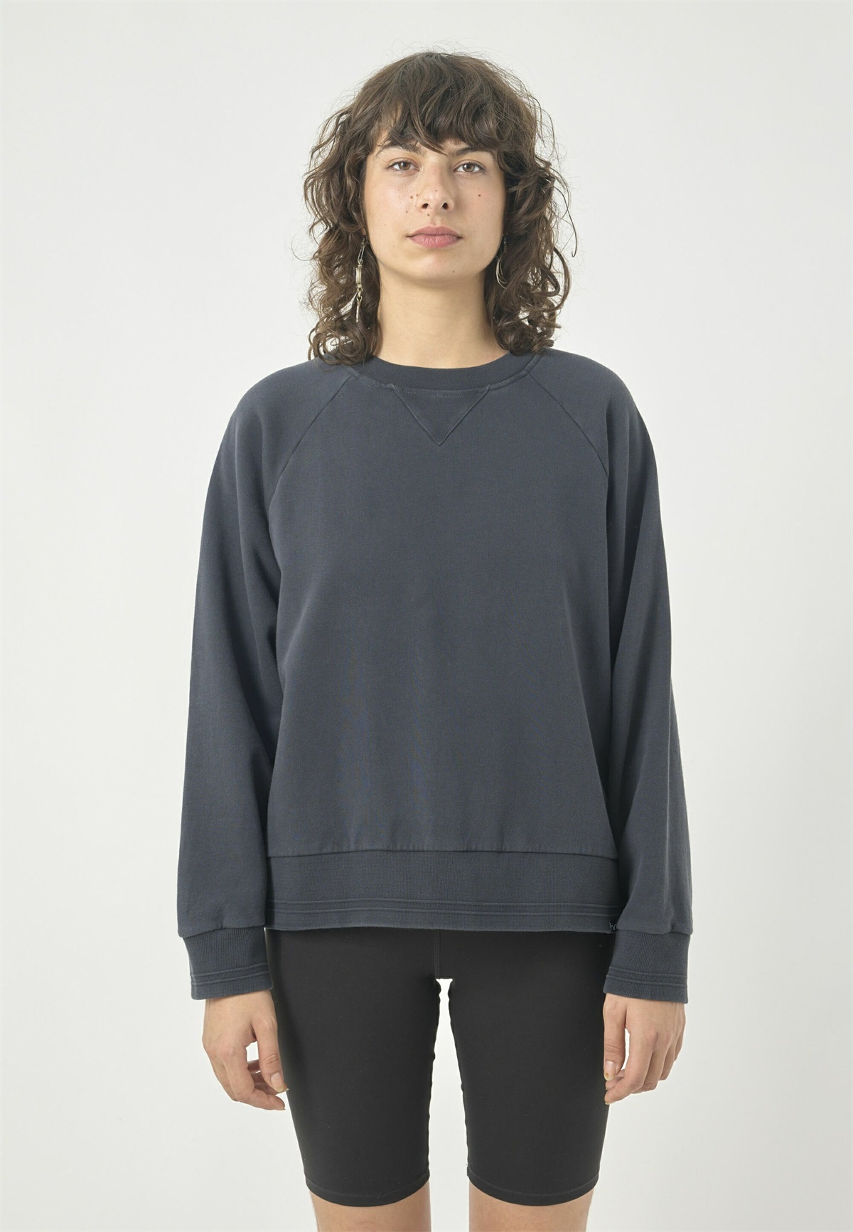 Cleptomanicx LIGULL - Sweatshirt - blue graphite/dunkelblau