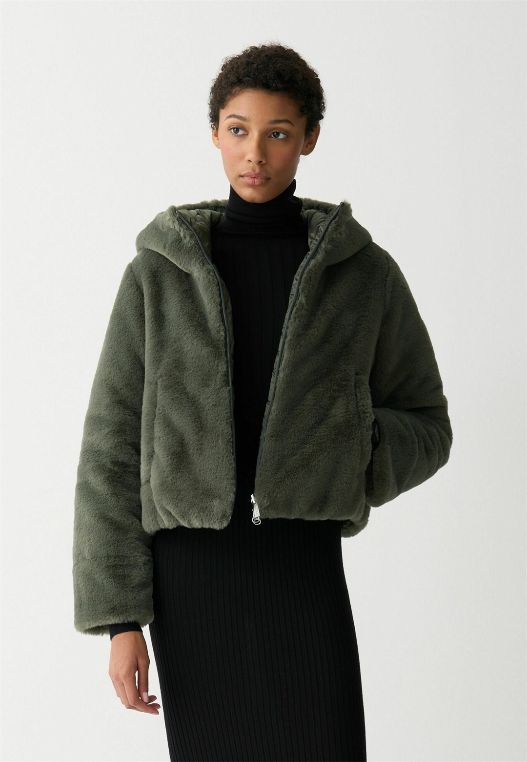 Colmar Originals REVERSIBLE FAUX FUR - Daunenjacke - green/grün