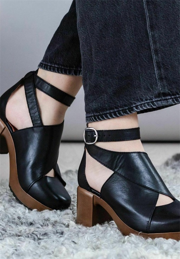 Calou Stockholm BEA - Riemensandalette - black/schwarz