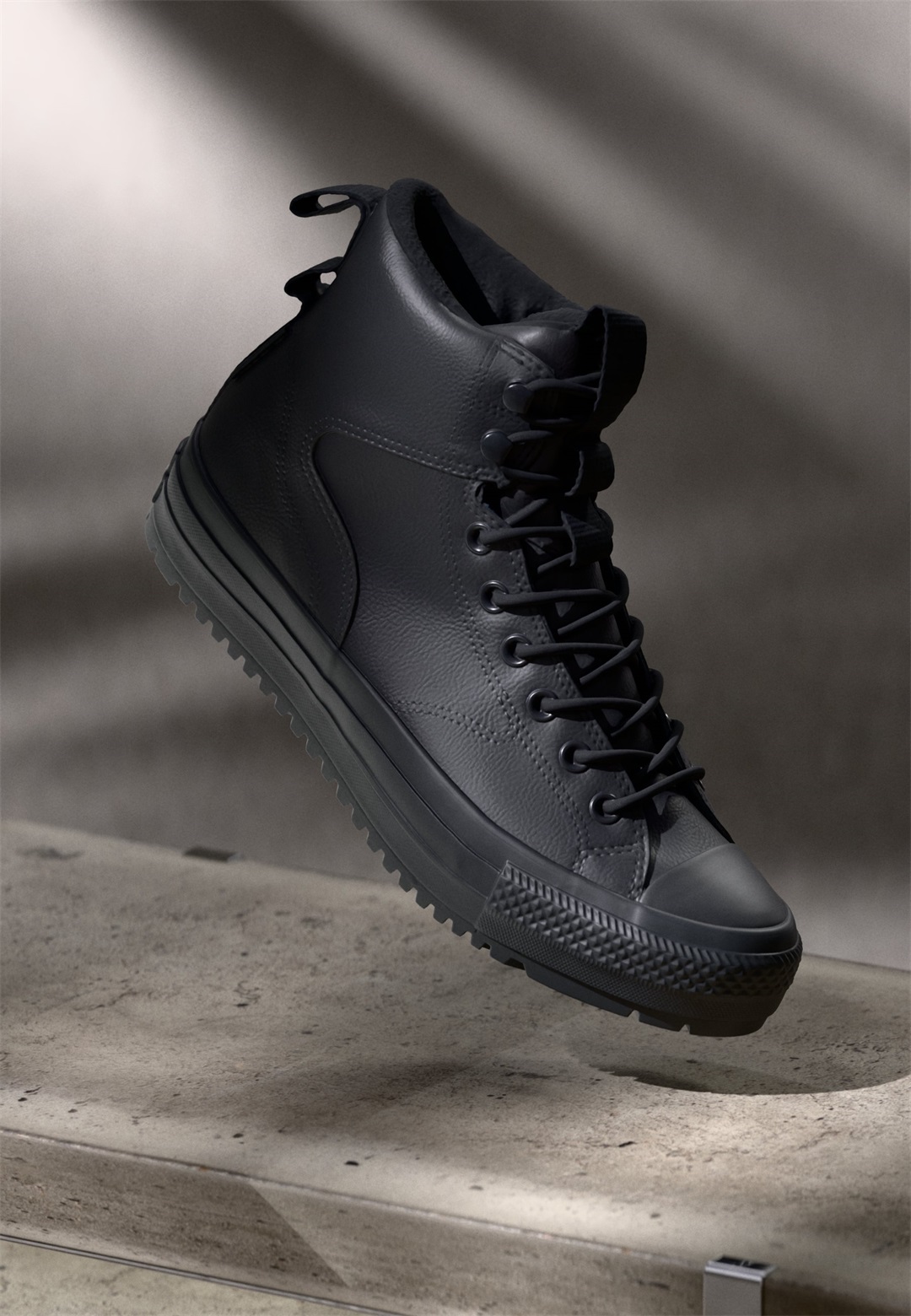 Converse CHUCK TAYLOR ALL STAR WATER REPELLENT HIKER UNISEX - Sneaker high - black/schwarz