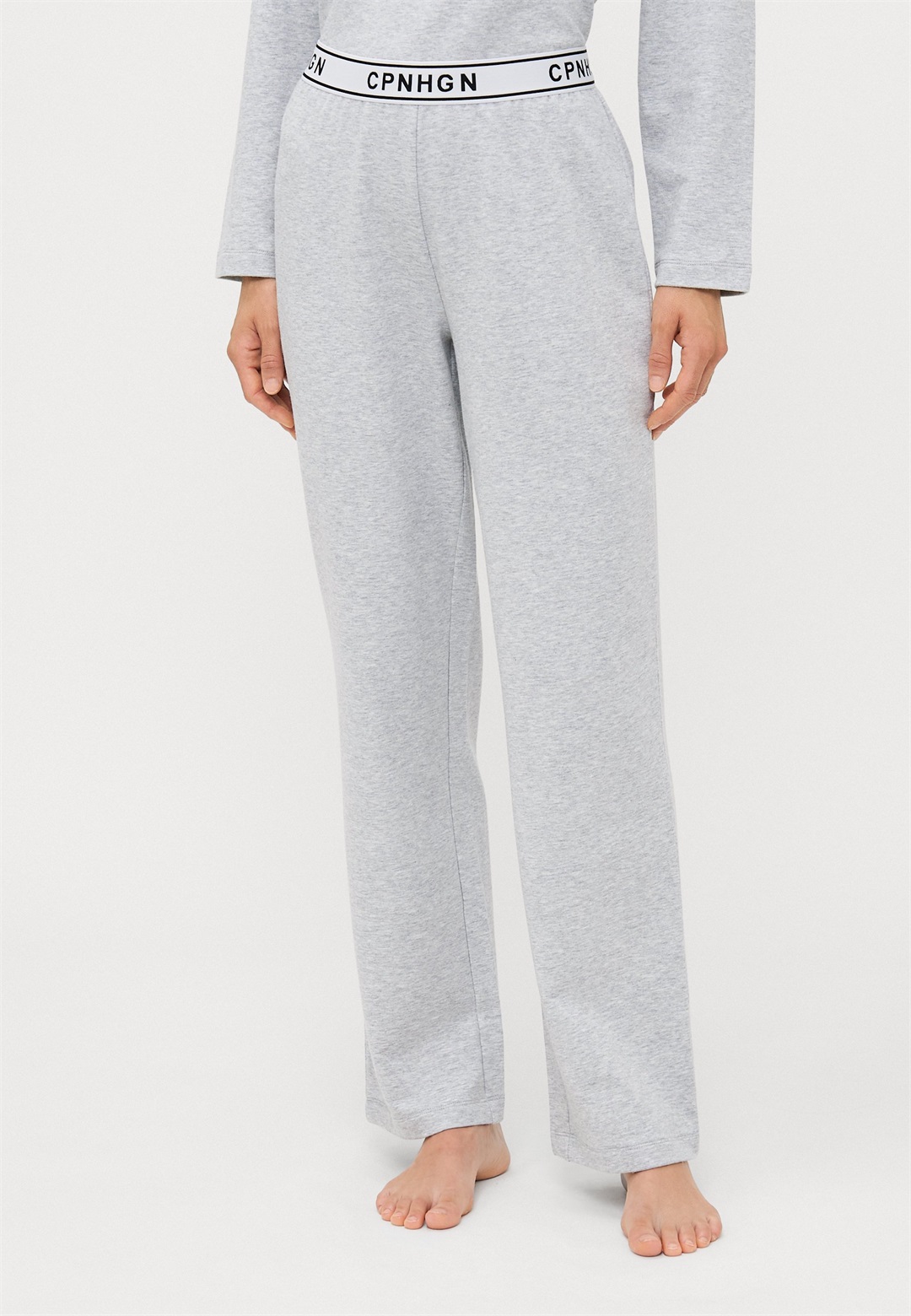 Copenhagen Studios WIDE PANTS - Nachtwäsche Hose - grey melange/grau