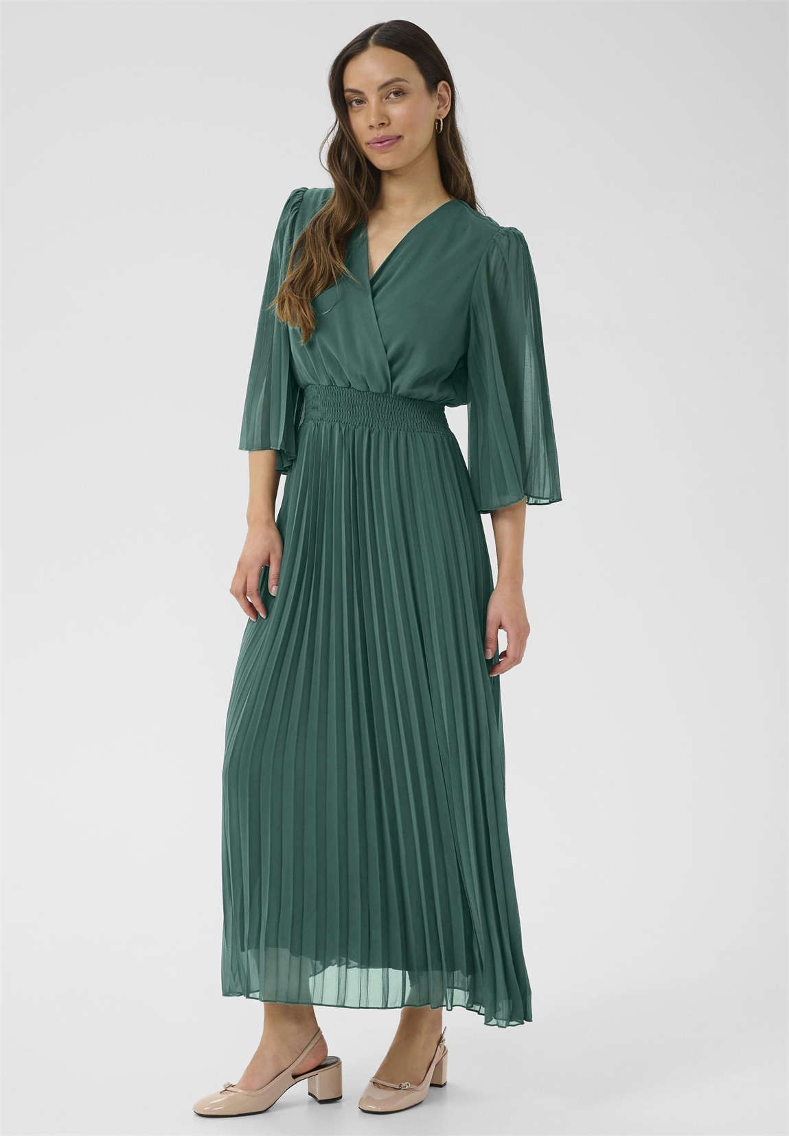 Cream LUNA - Maxikleid - posy green/grün