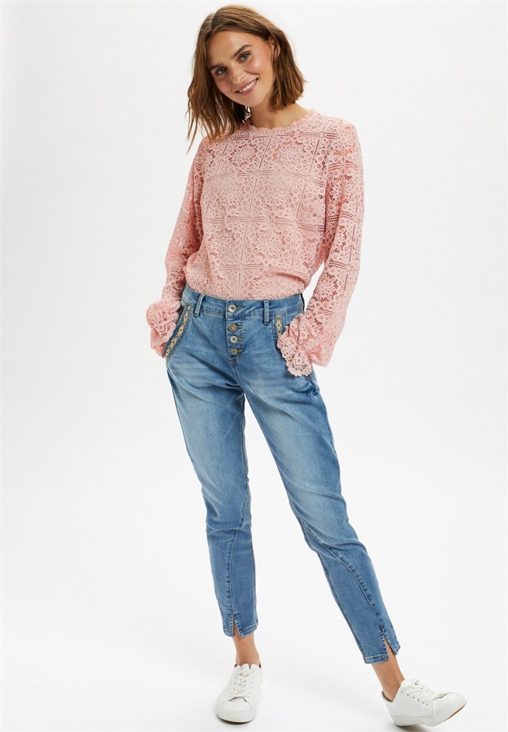 Cream CRTILEY BLOUSE - Langarmshirt - burnished lilac/rosa