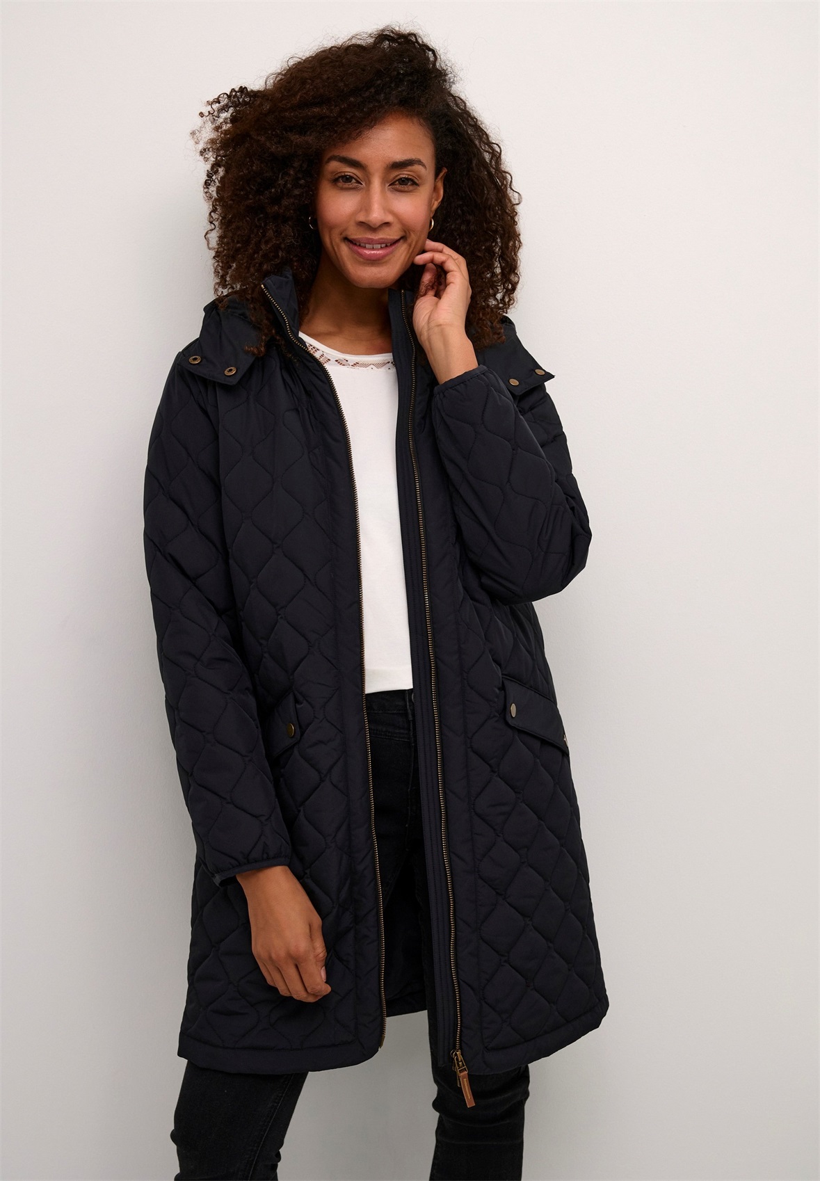 Cream ARWEN - Übergangsjacke - pitch black/schwarz