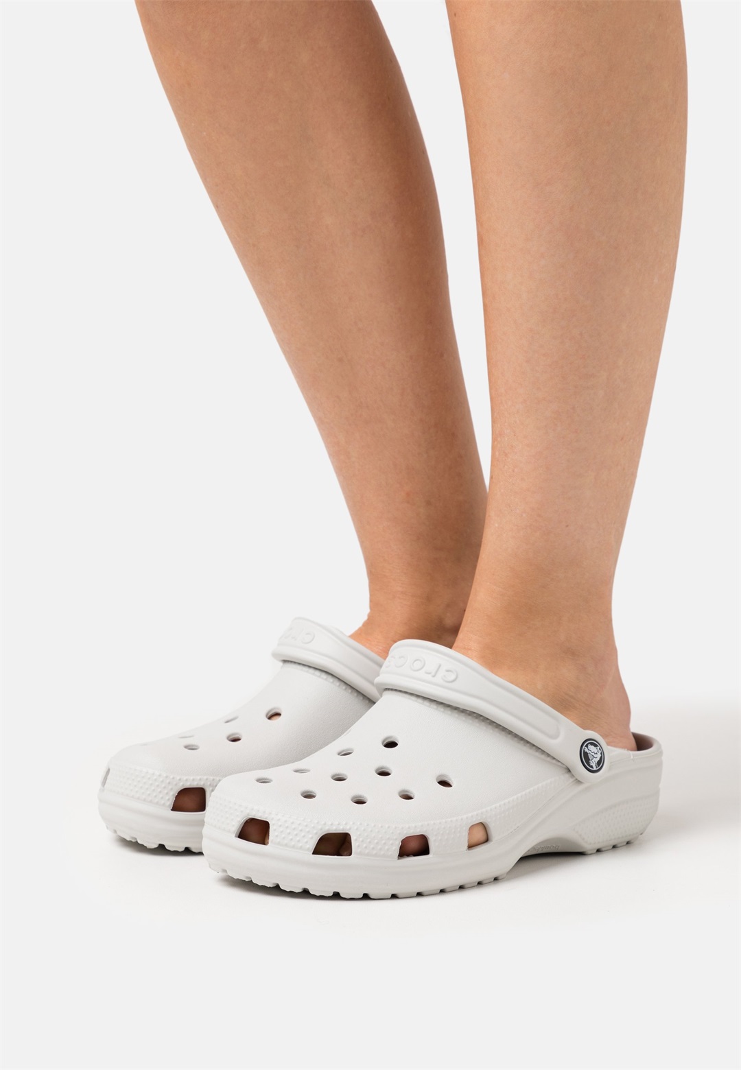 Crocs CLASSIC - Pantolette flach - atmosphere/offwhite