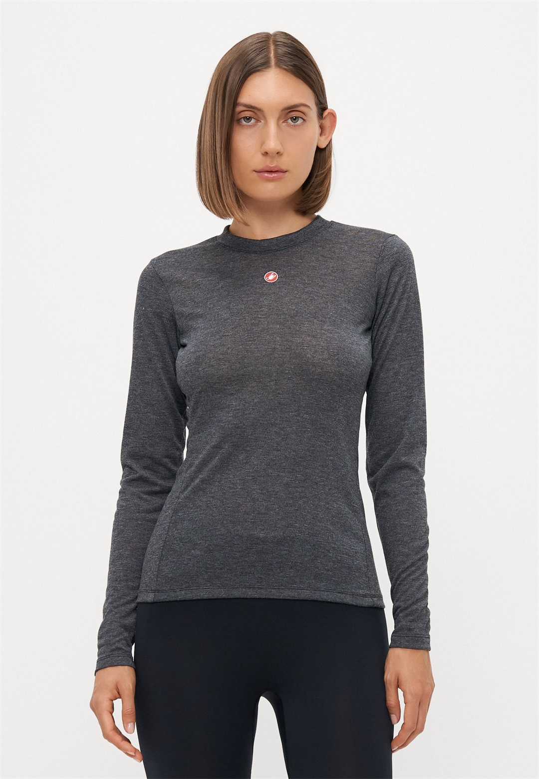 Castelli MEDIO BASE LAYER LONG SLEEVE - Unterhemd/-shirt - melange gray/grau