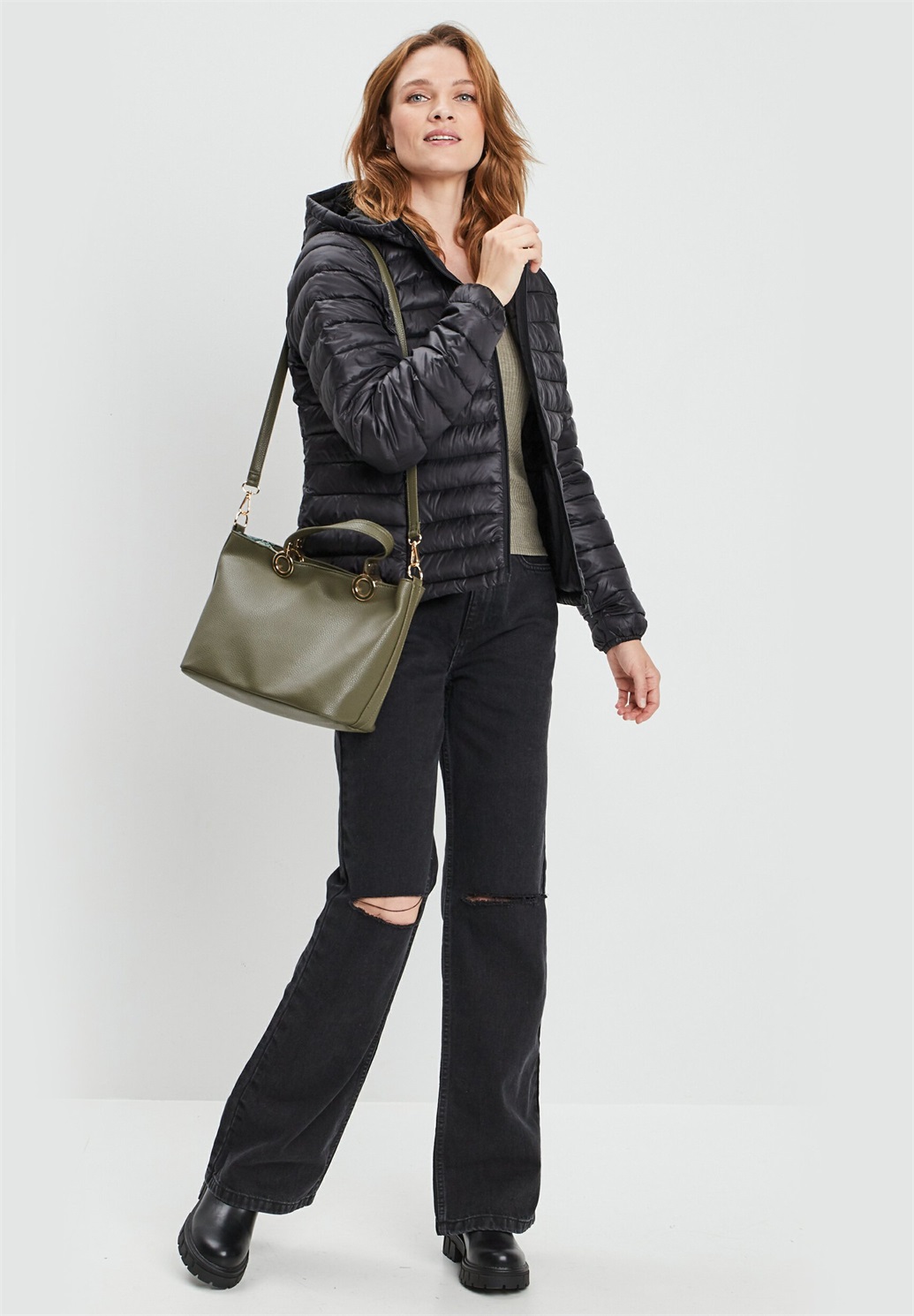 Creeks Winterjacke - black/schwarz