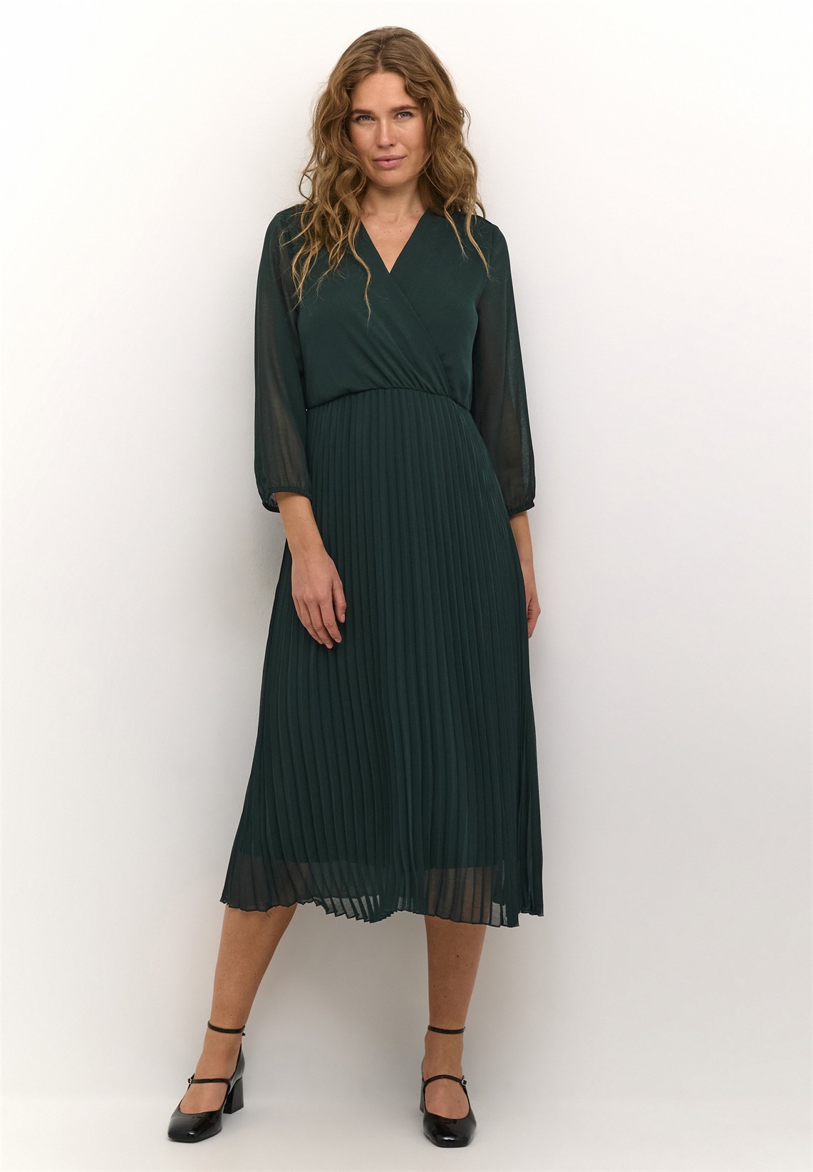 Culture KILA - Ballkleid - botanical garden/dunkelgrün