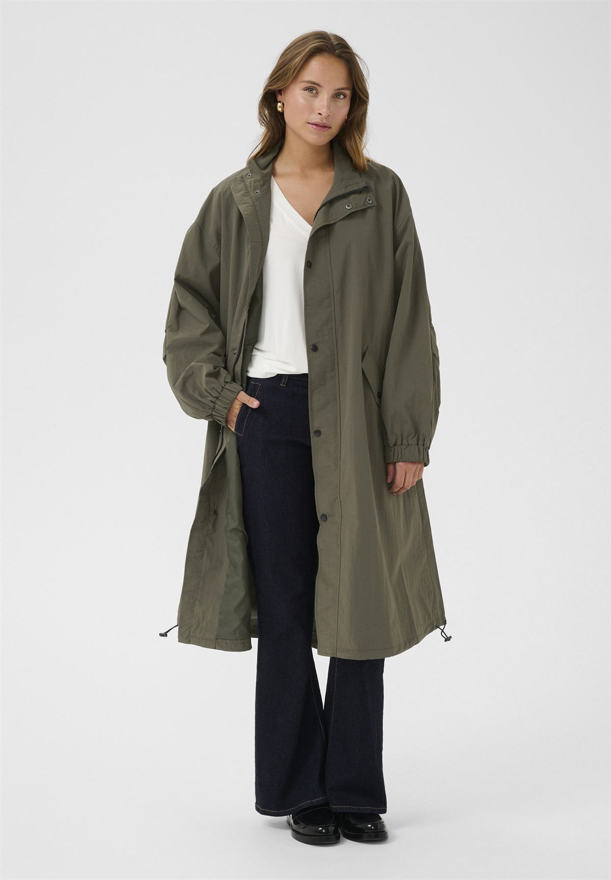 Culture Parka - tarmac/tanne