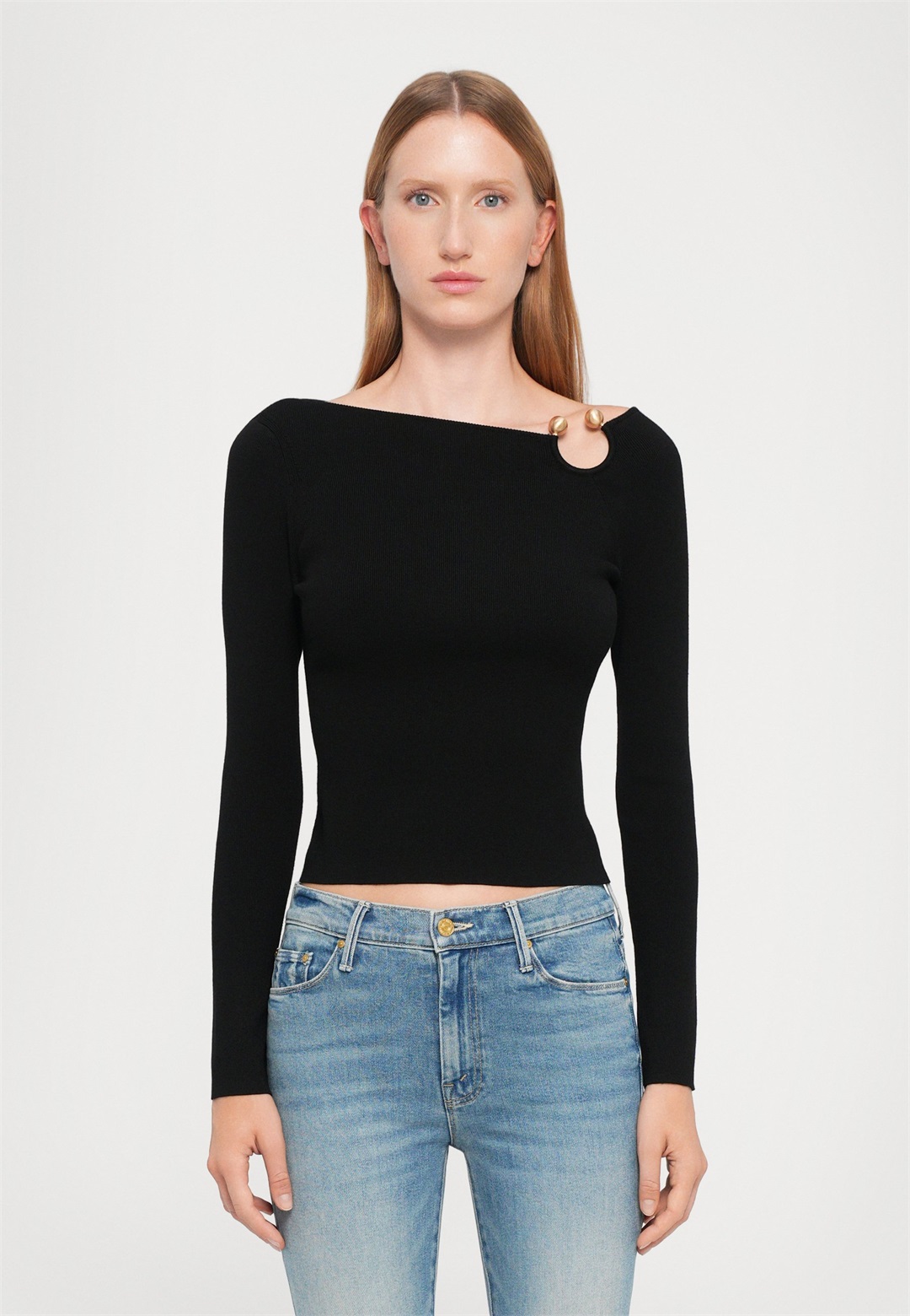 Cult Gaia IRIS - Strickpullover - black/schwarz