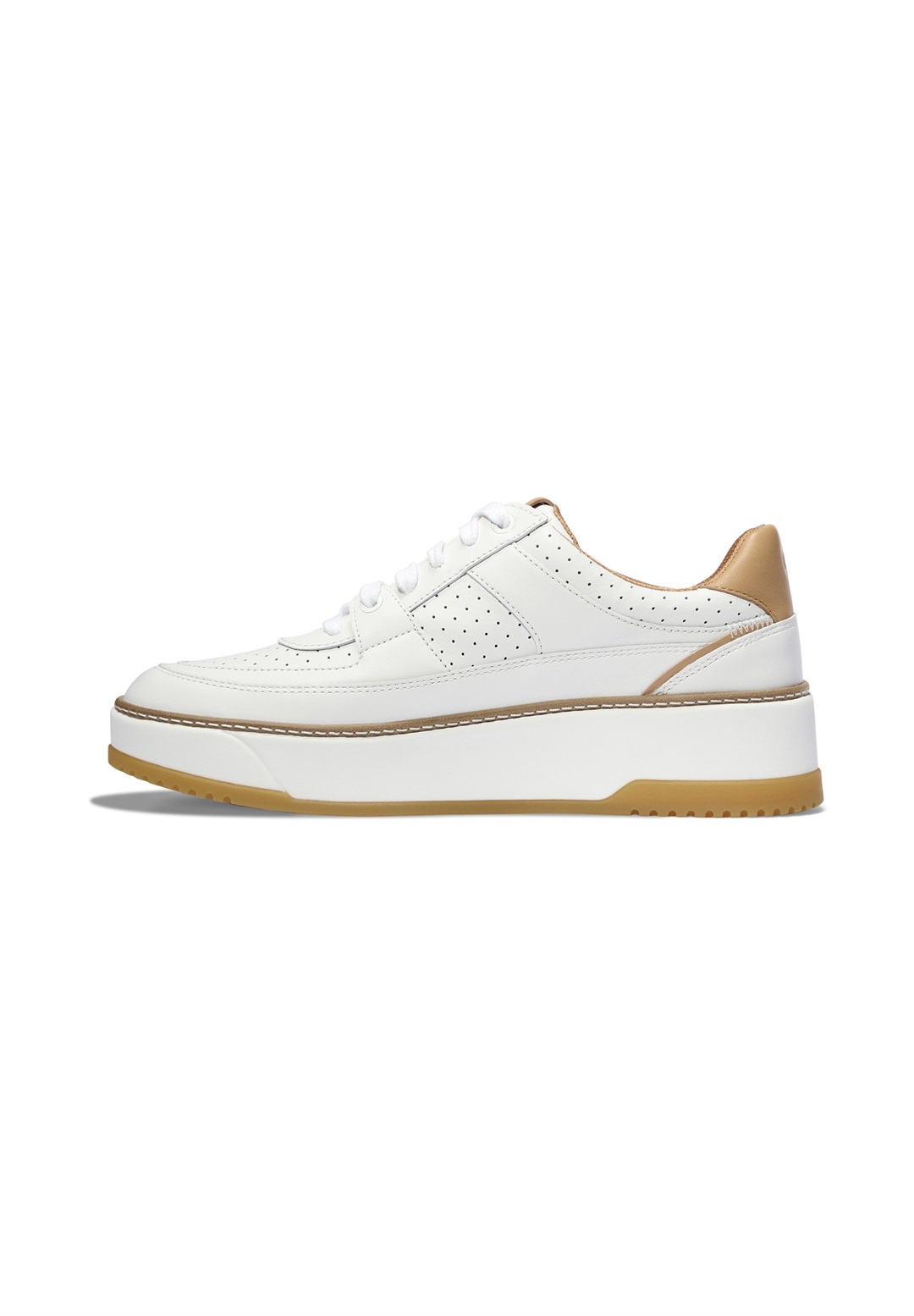 Cole Haan GRANDPRO MAXFIELD SNEAKERS - Sneaker low - white perf leatherbiscuitwhite/weiß