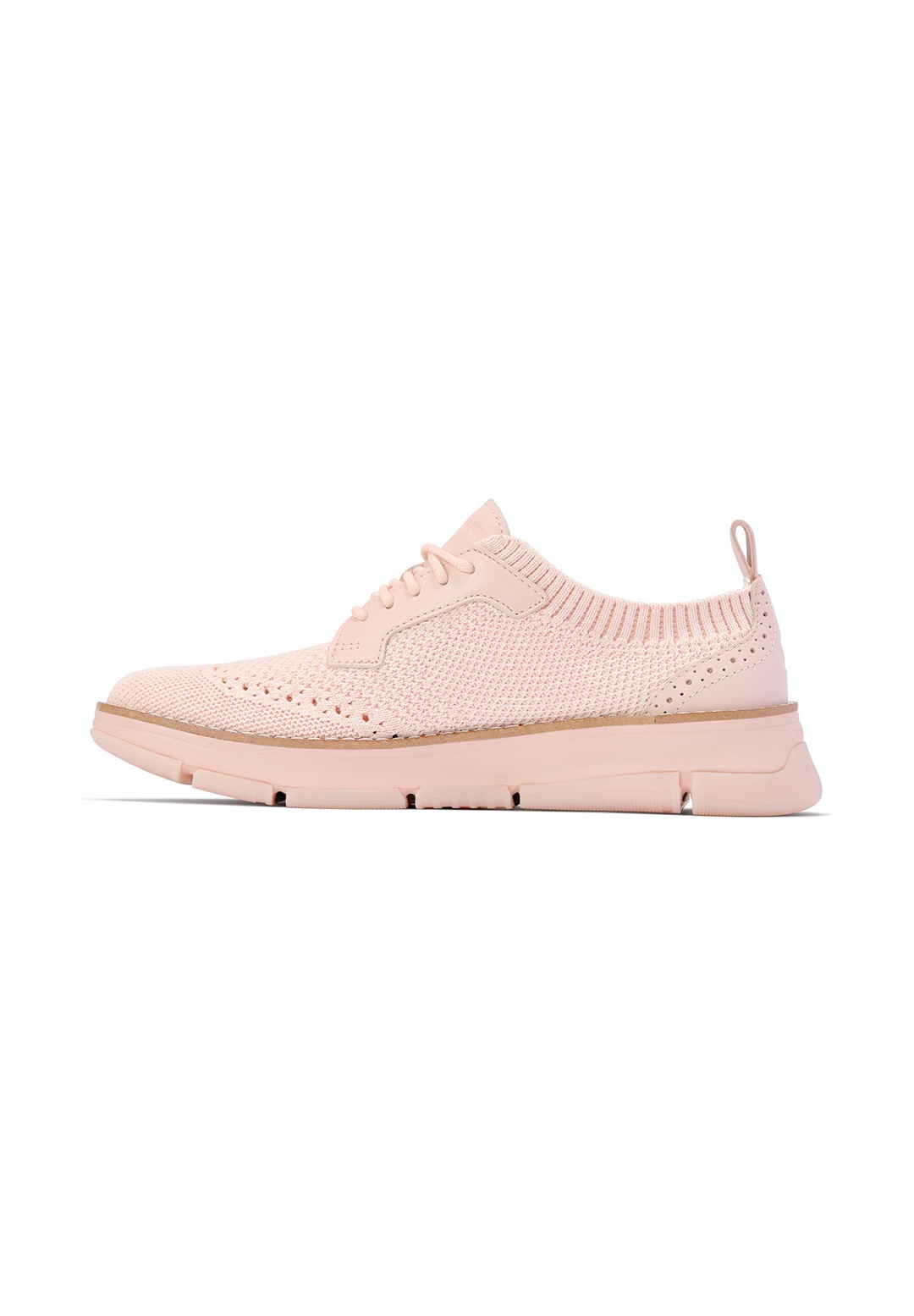 Cole Haan ZEROGRAND REVEL STITCHLITE OXFORDS - Sportlicher Schnürer - cameo rose and ivory knitleathercameo rose/pink