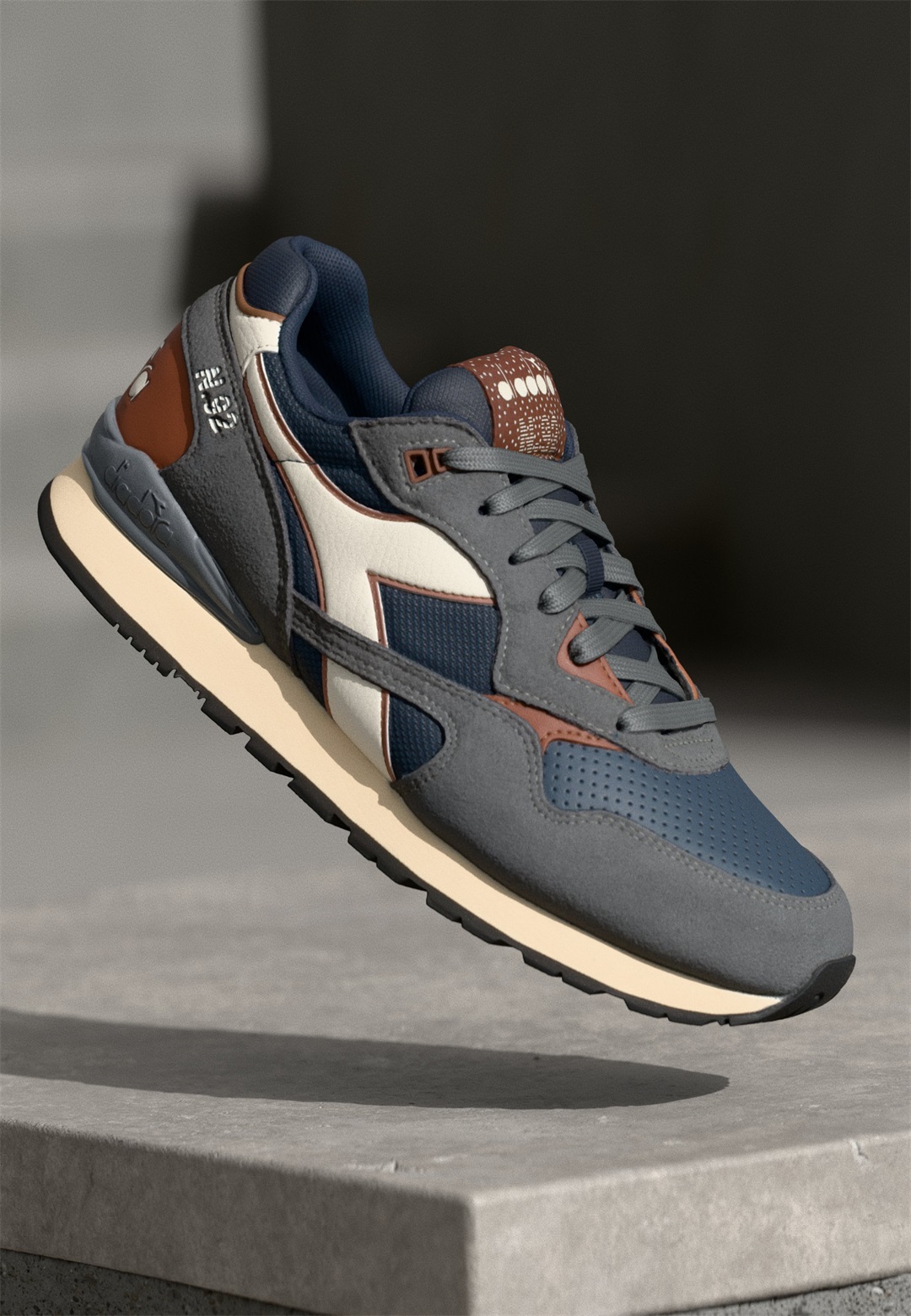 Diadora N92 ADVANCE UNISEX - Sneaker low - dark navy/grau