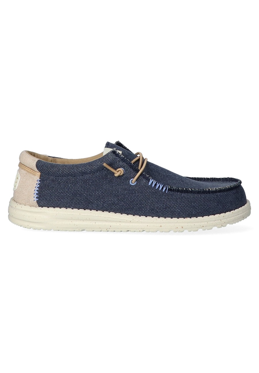HEYDUDE Wally Coastline Jute - Slip-On Schuhe - Bootsschuh - navy/dunkelblau