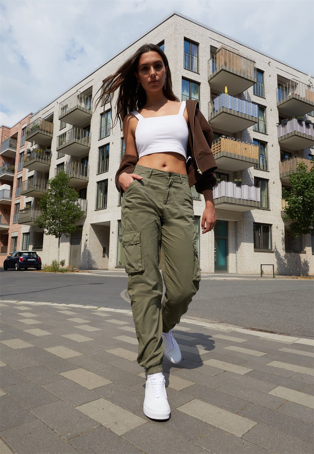DEF RUBY - Cargohose - olive/oliv