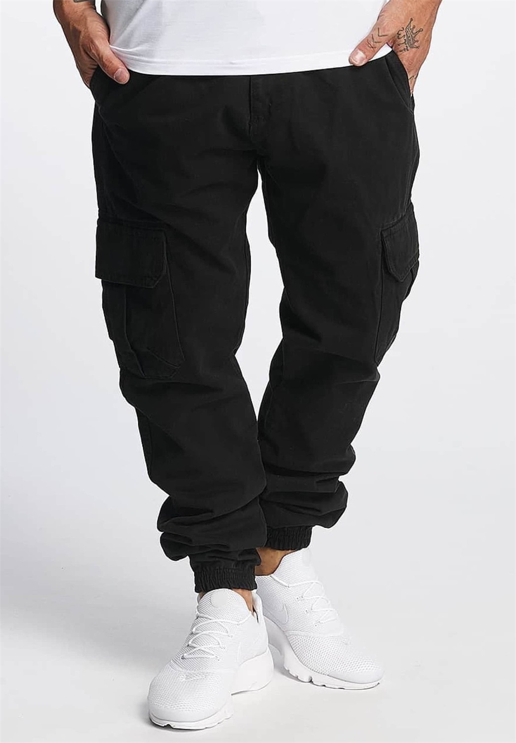 DEF KINDOU - Cargohose - black/schwarz