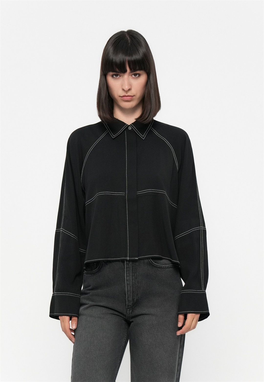 DAY Birger et Mikkelsen ELSTON LIGHT MODERN - Hemdbluse - black/schwarz