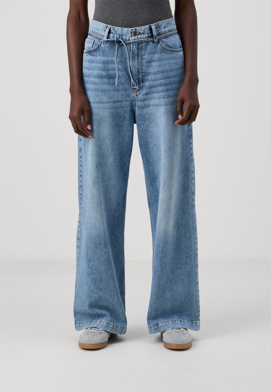 DAY Birger et Mikkelsen ELIJAH SOFT - Wide Leg - light blue/hellblau