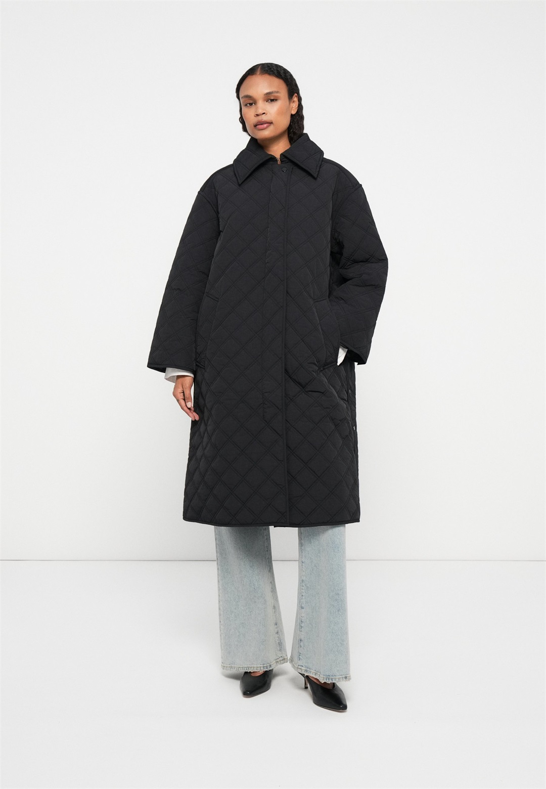 DAY Birger et Mikkelsen MANON RHOMBUS QUILT - Wintermantel - black/schwarz