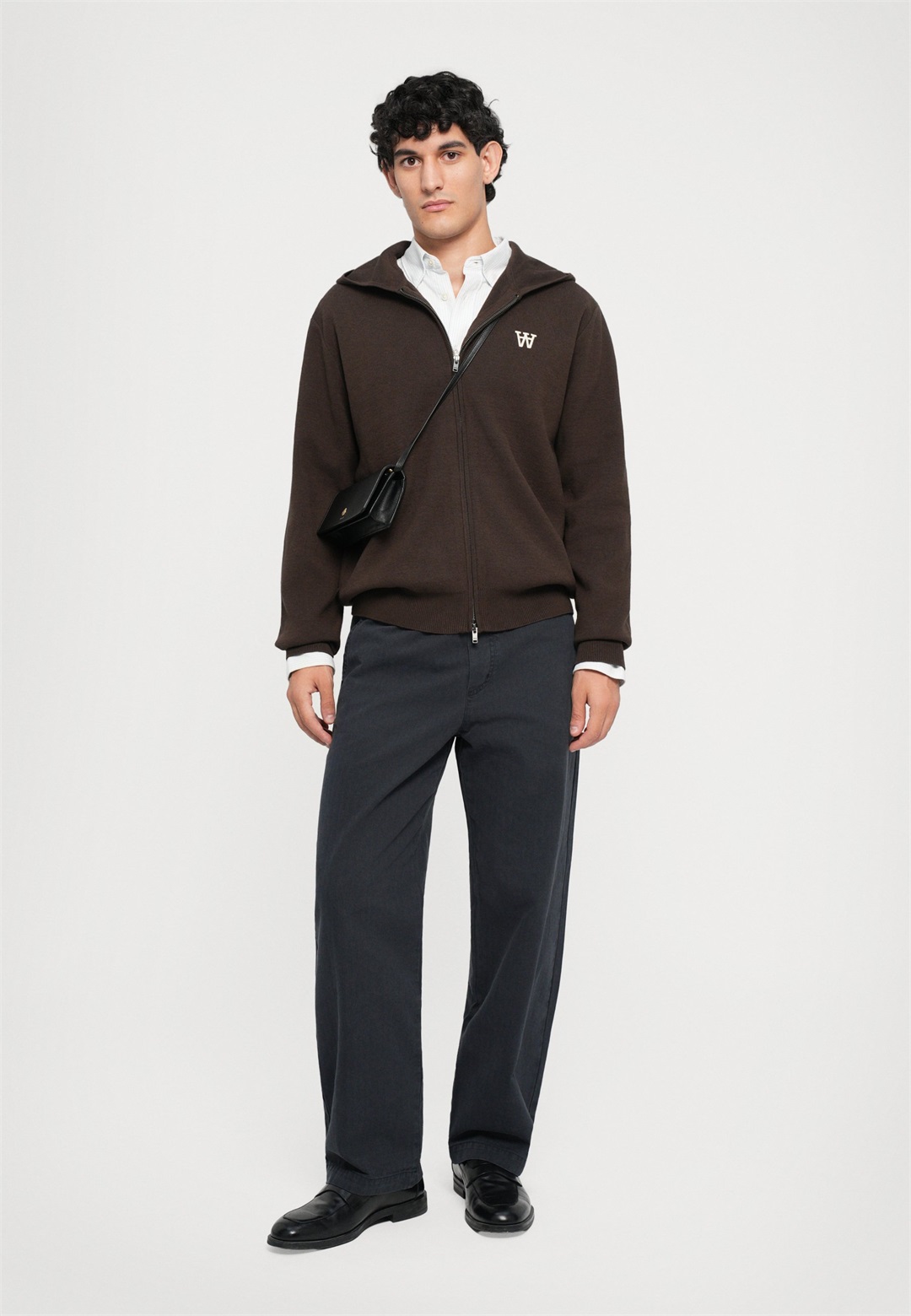 DOUBLE A BY W.W. CURT ZIPPER UNISEX - Strickjacke - delicioso/braun