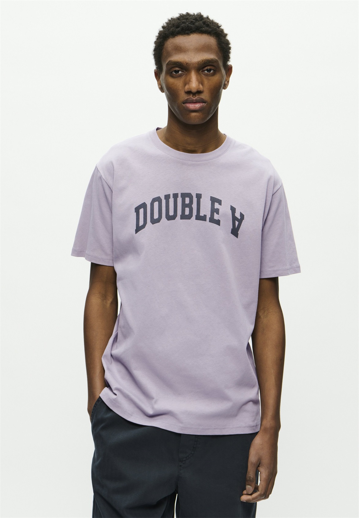 DOUBLE A BY W.W. ACE ARCH - T-Shirt print - minimal gray/grau