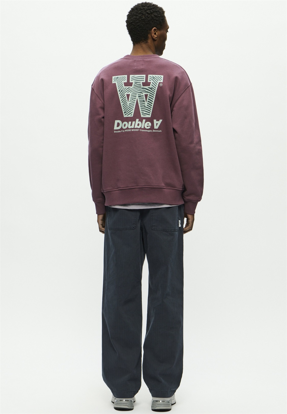 DOUBLE A BY W.W. CREW NECK AANEUE - Sweatshirt - decadent chocolate/dunkelbraun