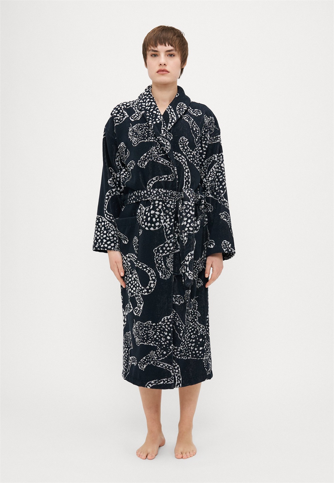 Desmond & Dempsey ROBE - Bademantel - black/schwarz